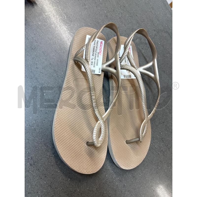 PANTOFOLE DONNA HAVAIANAS MARRONE | Mercatino dell'Usato Acerra 1