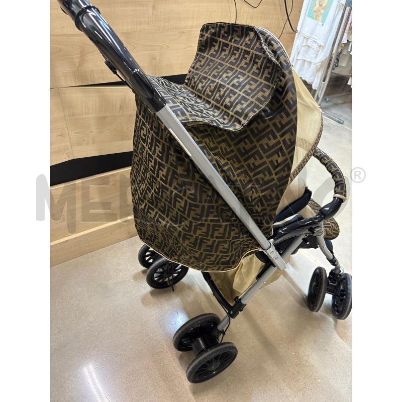 PASSEGGINO FENDI MARRONE BEIGE | Mercatino dell'Usato Acerra 3