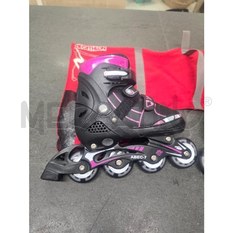 PATTINI A ROTELLE BAMBINA ABEC-7 N.35/38 | Mercatino dell'Usato Acerra 2