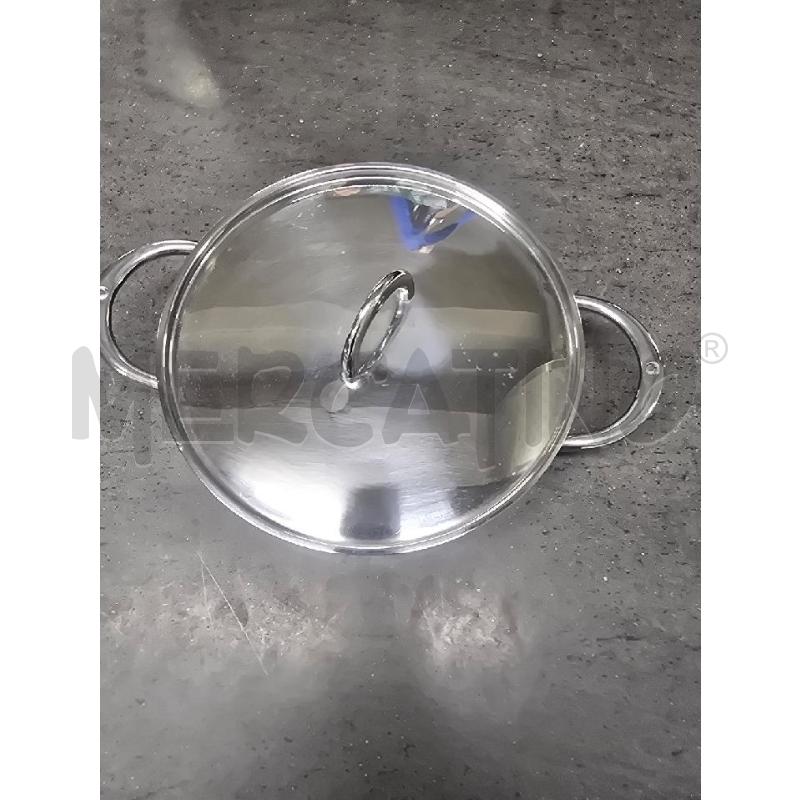 PENTOLA BASSA SILVER CON COPERCHIO | Mercatino dell'Usato Acerra 1