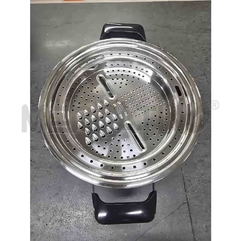 PENTOLA SILVER 2 MANICI CON VAPORIERA | Mercatino dell'Usato Acerra 1