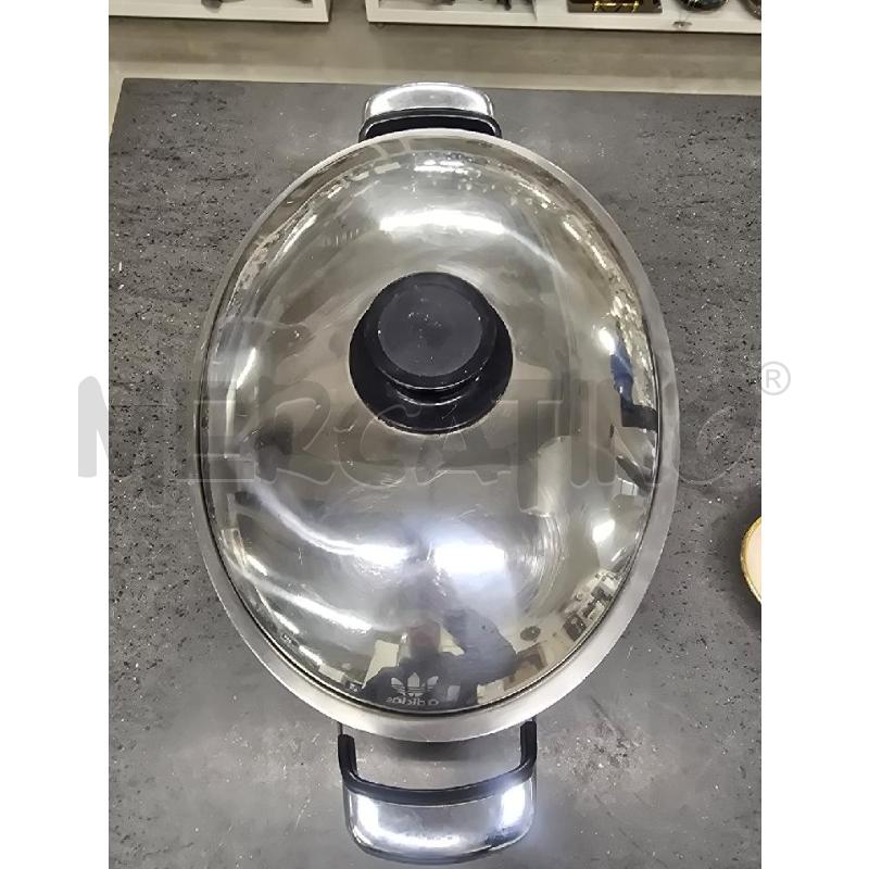 PENTOLA SILVER CON COPERCHIO OVALE  | Mercatino dell'Usato Acerra 2