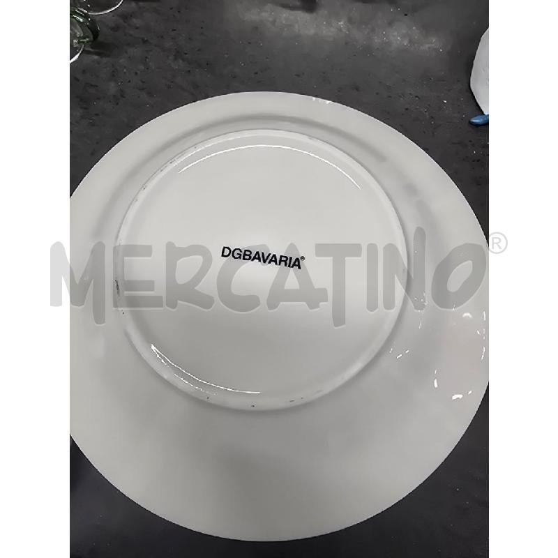 PIATTI PZ. 12 BEIGE DECORO BIANCO | Mercatino dell'Usato Acerra 2