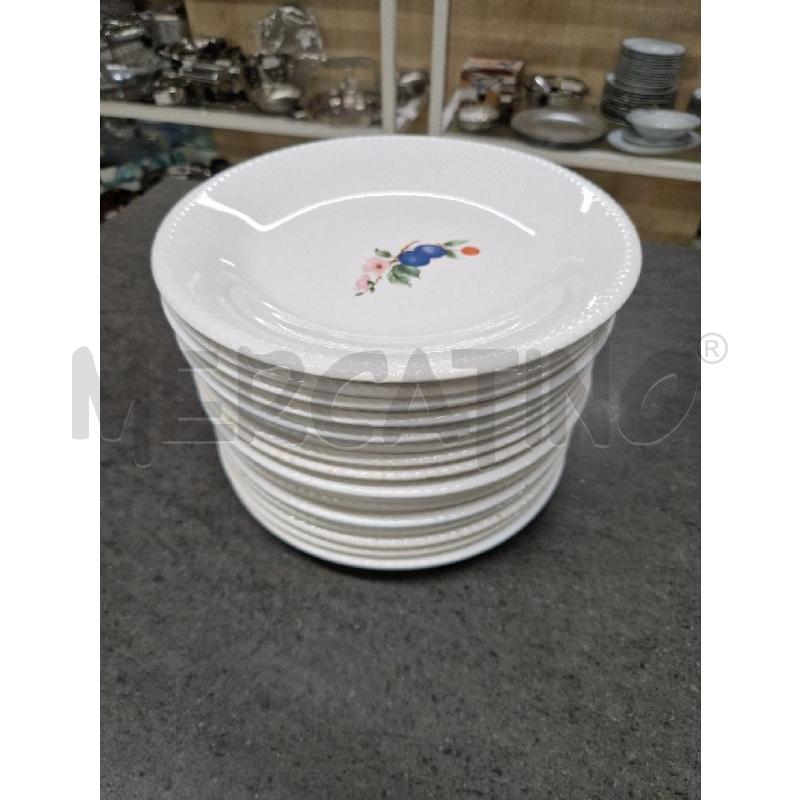 PIATTI PZ. 16 PIANI BIANCO FRUTTA | Mercatino dell'Usato Acerra 1