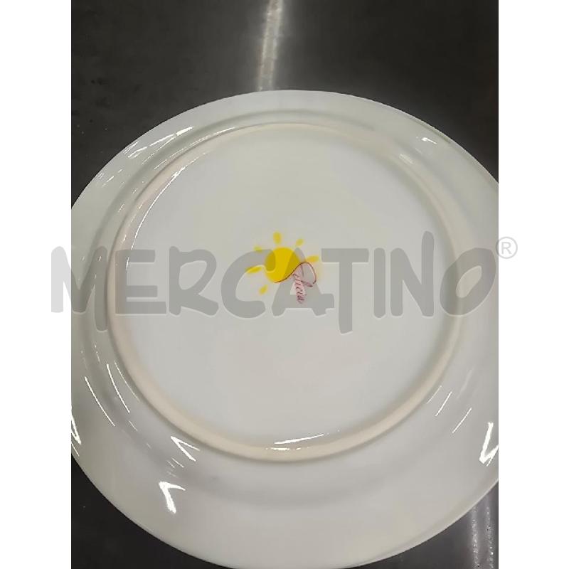 PIATTI PZ. 18 FELICIA BIANCO VERDE FIORE | Mercatino dell'Usato Acerra 2