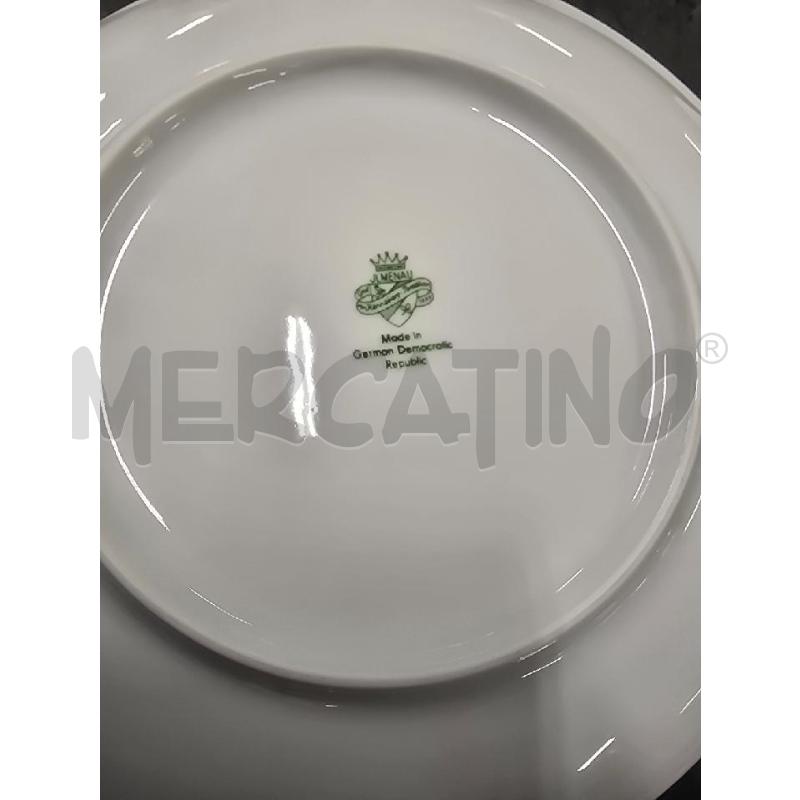 PIATTI PZ. 18+VASS+INSAL BIANCO FIORI CELESTI ROSA | Mercatino dell'Usato Acerra 3