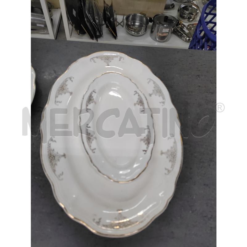 PIATTI PZ. 18+ 4 PZ BIANCO DORATO FIORI  | Mercatino dell'Usato Acerra 2