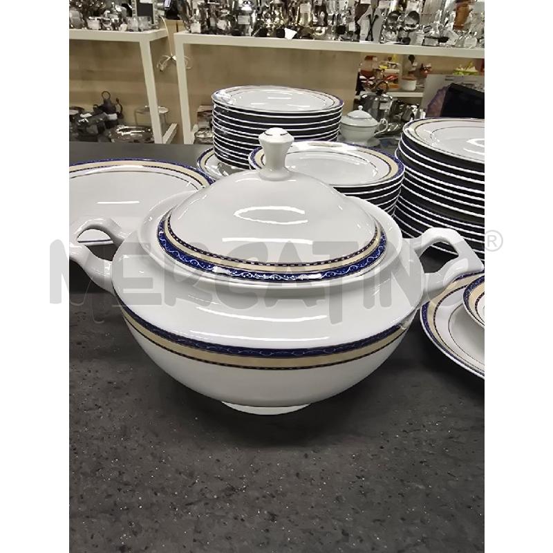 PIATTI PZ. 36 BIANCO BLU BEIGE+ZUPP+VASS | Mercatino dell'Usato Acerra 3
