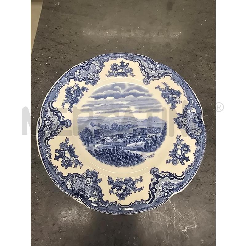 PIATTI PZ. 6 BIANCO BLU DECORO REGGIA | Mercatino dell'Usato Acerra 1
