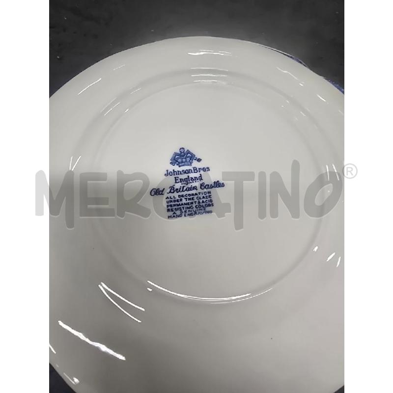 PIATTI PZ. 6 BIANCO BLU DECORO REGGIA | Mercatino dell'Usato Acerra 3