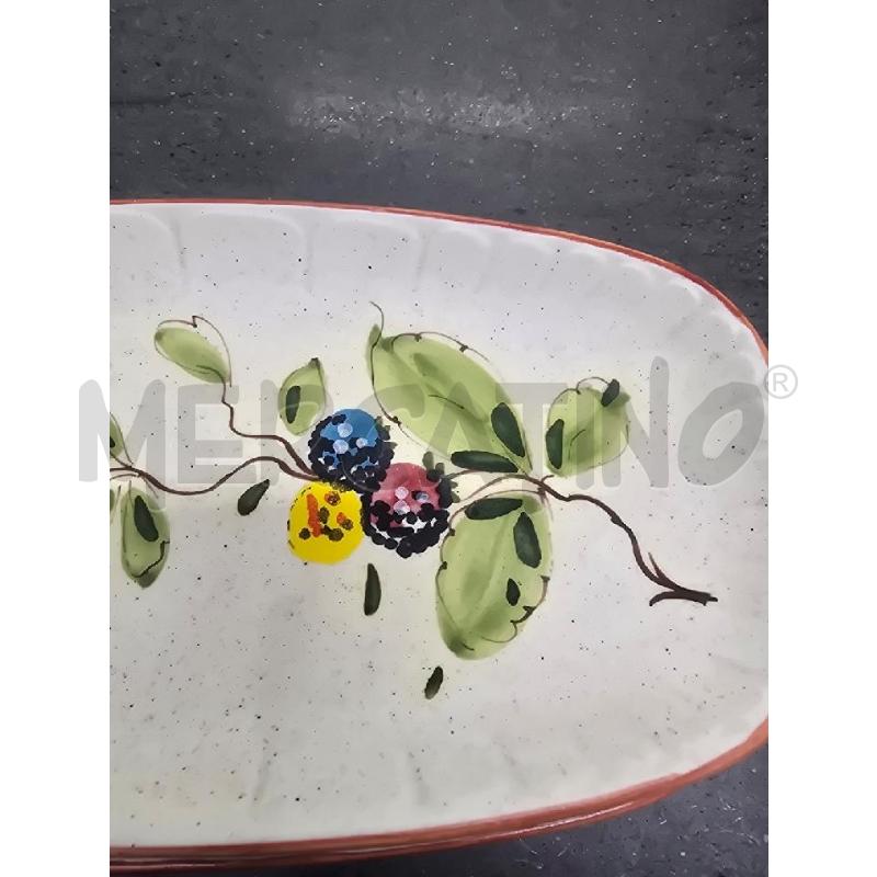 PIATTI PZ. 6 RIGA ROSSA FIGURA FOGLIE FIORI | Mercatino dell'Usato Acerra 2