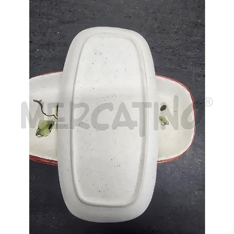 PIATTI PZ. 6 RIGA ROSSA FIGURA FOGLIE FIORI | Mercatino dell'Usato Acerra 3