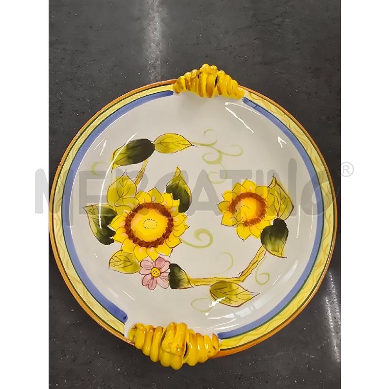 PIATTO BIANCO DEC. FIORI GIALLO | Mercatino dell'Usato Acerra 1