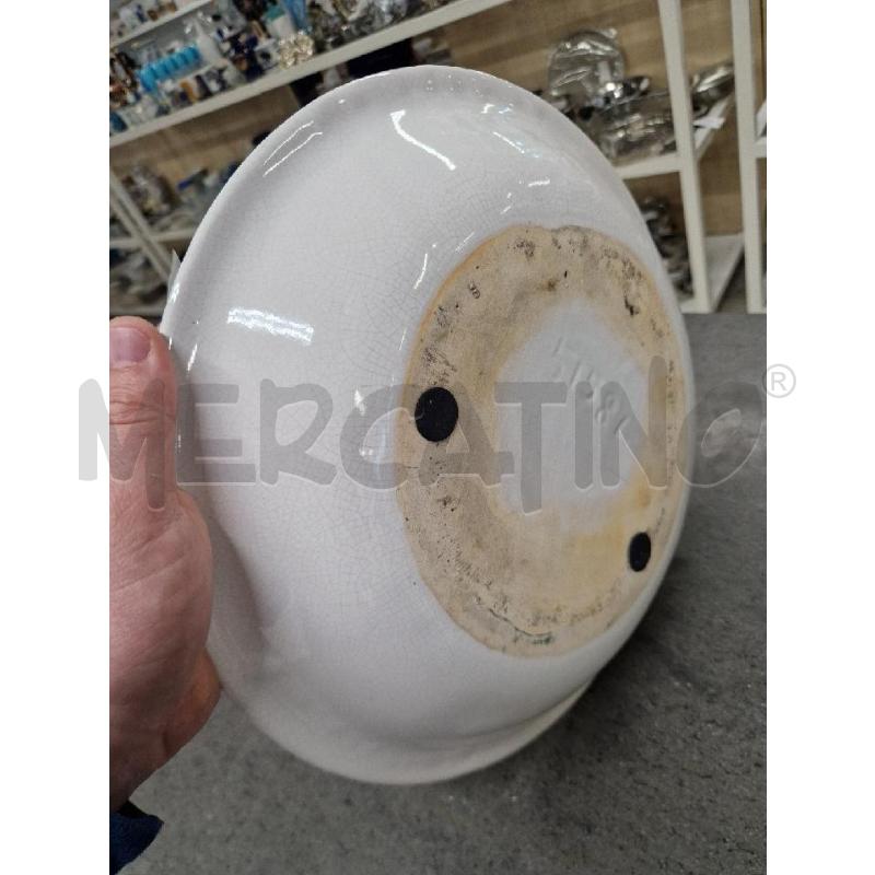 PIATTO DECORAZIONE FIORI BIANCO | Mercatino dell'Usato Acerra 2