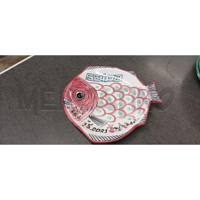 PIATTO FORMA PESCE SCRITTA SALPA | Mercatino dell'Usato Acerra 1