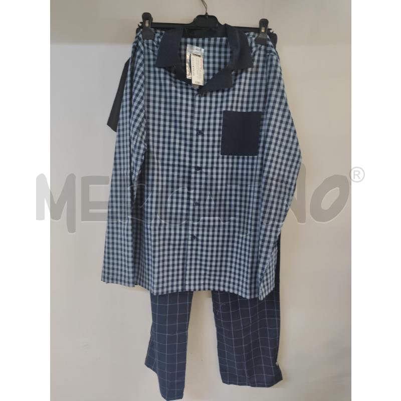 PIGIAMA UOMO YAMAMAY BLU CELESTE QUADRETTI | Mercatino dell'Usato Acerra 1