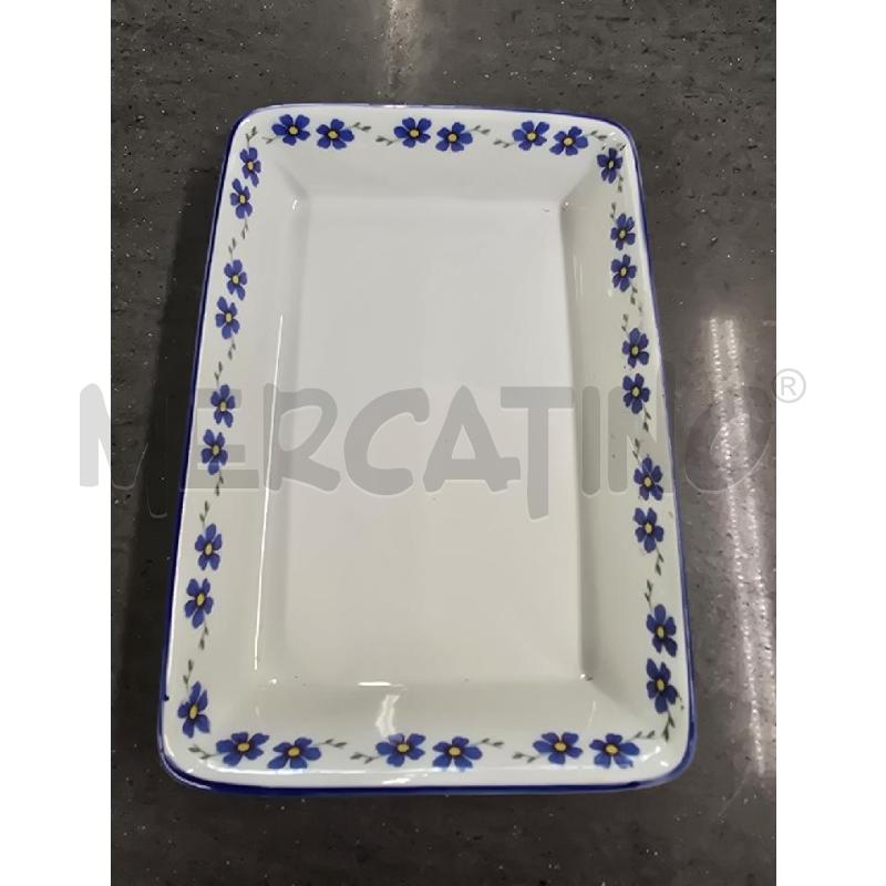 PIROFILA BIANCA FIORI BLU MEDIA GRANDEZZA | Mercatino dell'Usato Acerra 1