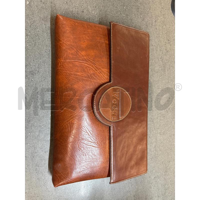 POCHETTE THE VOGUE MARRONE VERA PELLE | Mercatino dell'Usato Acerra 1