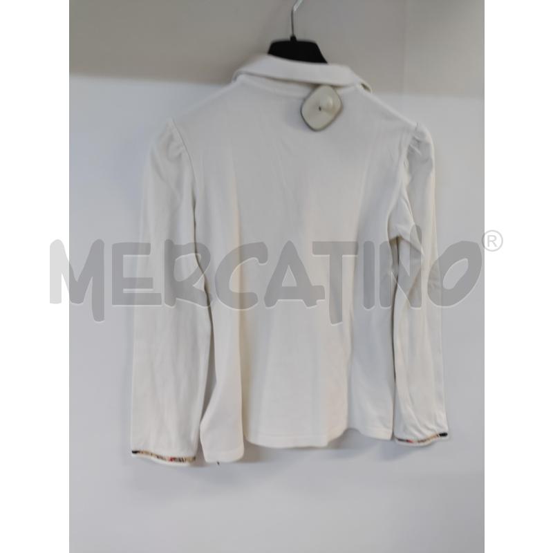 POLO BAMBINA BURBERRY BIANCO | Mercatino dell'Usato Acerra 2