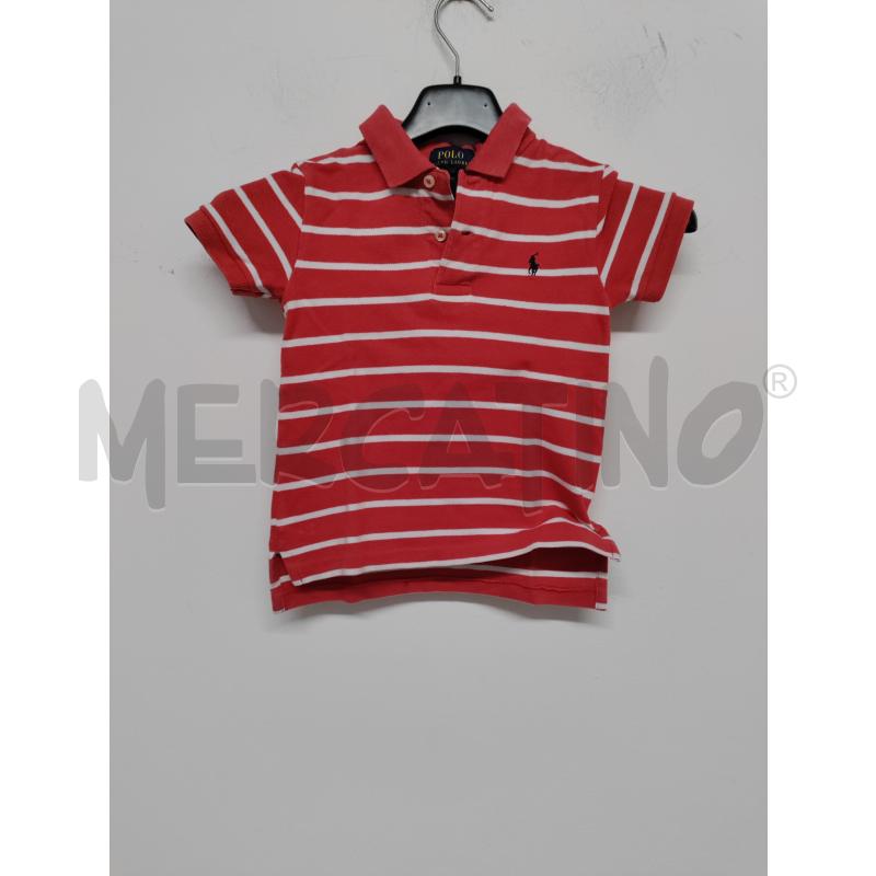 POLO BAMBINO POLO RALPH LAUREN ROSSO BIANCO | Mercatino dell'Usato Acerra 1