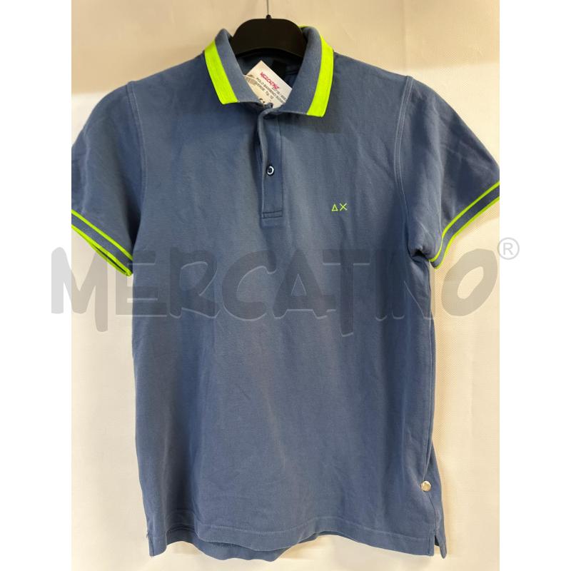 POLO BAMBINO SUN68 BLU VERDE | Mercatino dell'Usato Acerra 1