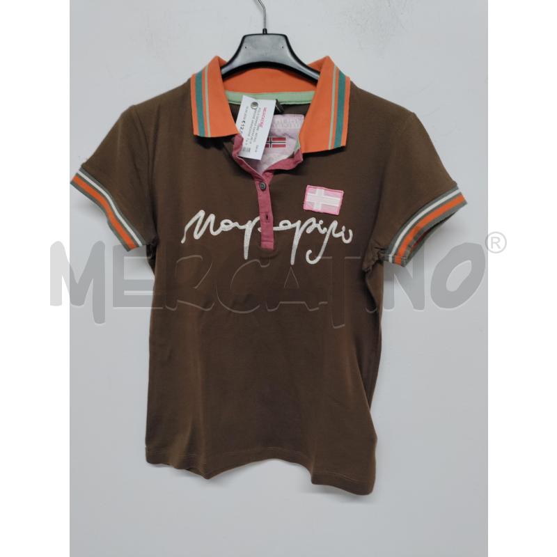POLO DONNA NAPAPJRI MARRONE ARANCIONE | Mercatino dell'Usato Acerra 1