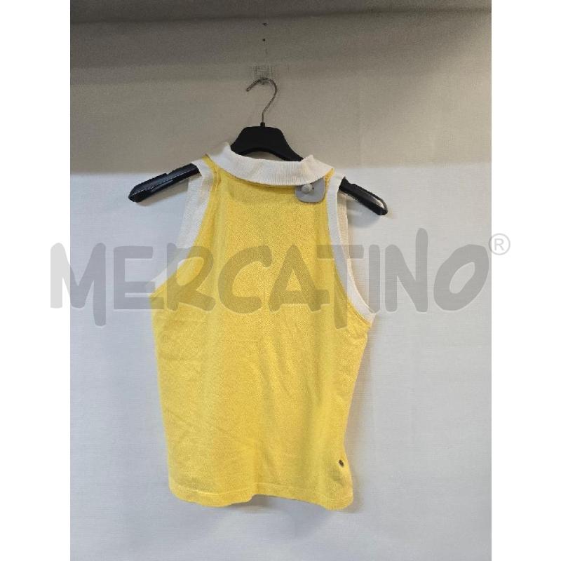 POLO DONNA TOMMY HILFIGER GIALLO BIANCO SMANICATA | Mercatino dell'Usato Acerra 2