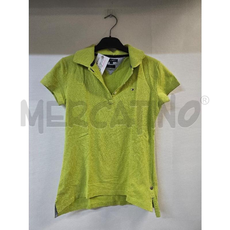 POLO DONNA TOMMY HILFIGER VERDE | Mercatino dell'Usato Acerra 1