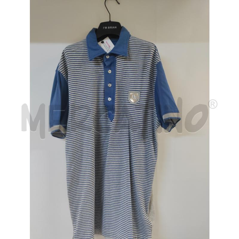 POLO UOMO ANTONY MORATO GRGIO BLU RIGATO | Mercatino dell'Usato Acerra 1