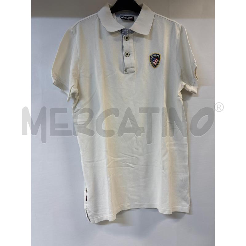 POLO UOMO BLAUER BIANCO  | Mercatino dell'Usato Acerra 1