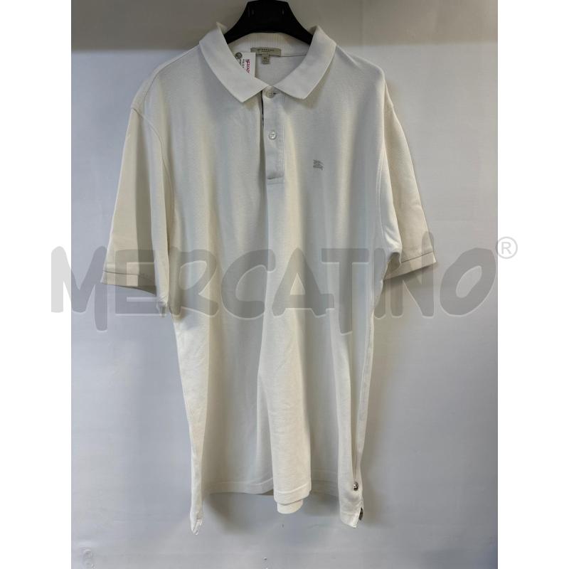 POLO UOMO BURBERRY BIANCO | Mercatino dell'Usato Acerra 1