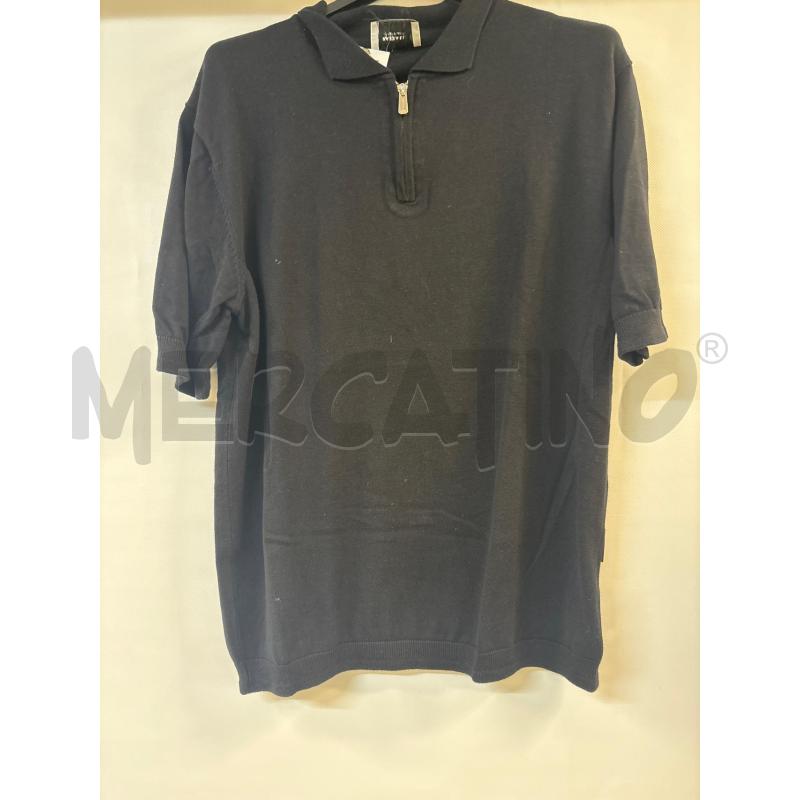 POLO UOMO GAZZARRINI NERO CON ZIP | Mercatino dell'Usato Acerra 1