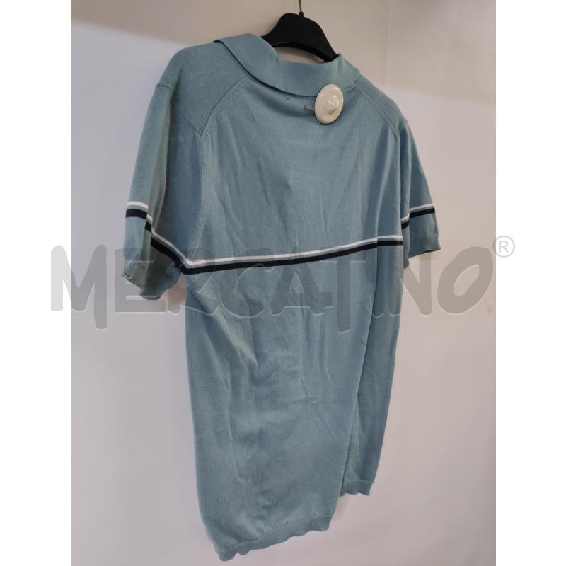 POLO UOMO LIU-JO VERDE RIGHINO BLU BIANCO | Mercatino dell'Usato Acerra 2