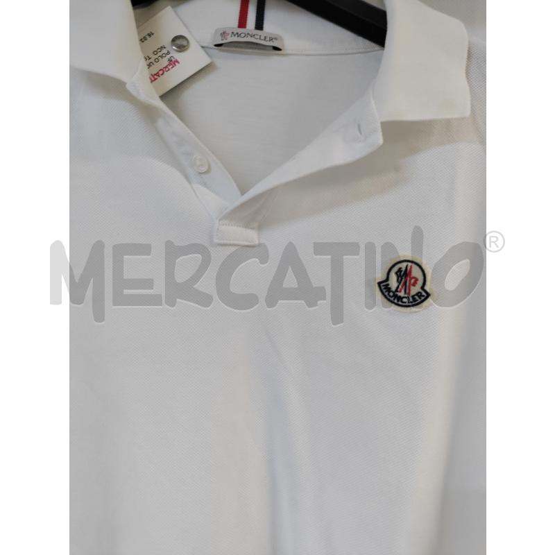 POLO UOMO MONCLER BIANCO | Mercatino dell'Usato Acerra 2