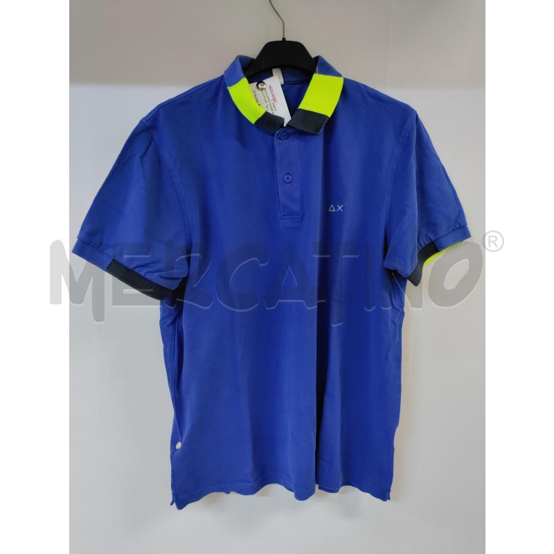 POLO UOMO SUN68 BLU GIALLO FLUO | Mercatino dell'Usato Acerra 1
