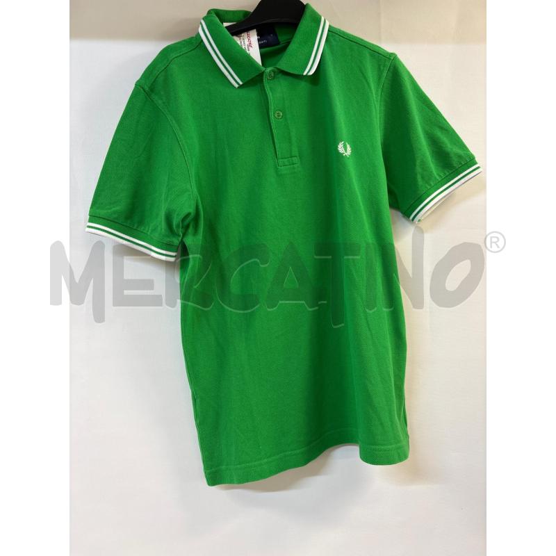 POLO UOMO VERDE BIANCO FRED PERRY | Mercatino dell'Usato Acerra 1