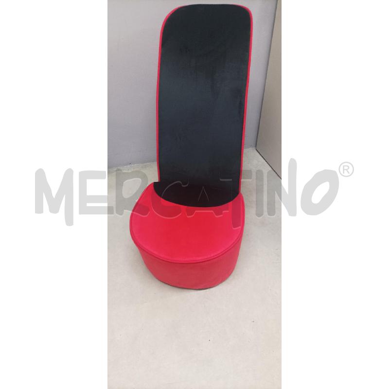 POLTRONA FORMA SCARPA  VIDAXL ROSSA | Mercatino dell'Usato Acerra 1