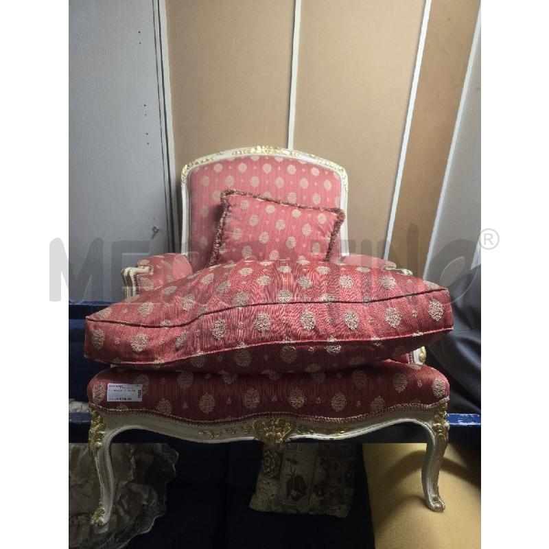 POLTRONA ROSSO BEIGE | Mercatino dell'Usato Acerra 1