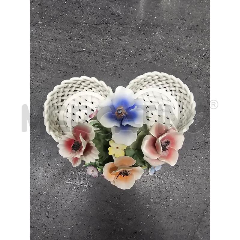 PORTA BICCHIERI BIANCO FIORI | Mercatino dell'Usato Acerra 1