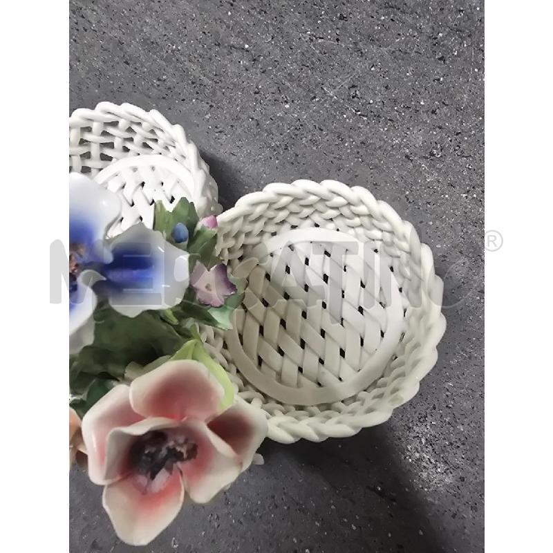 PORTA BICCHIERI BIANCO FIORI | Mercatino dell'Usato Acerra 2