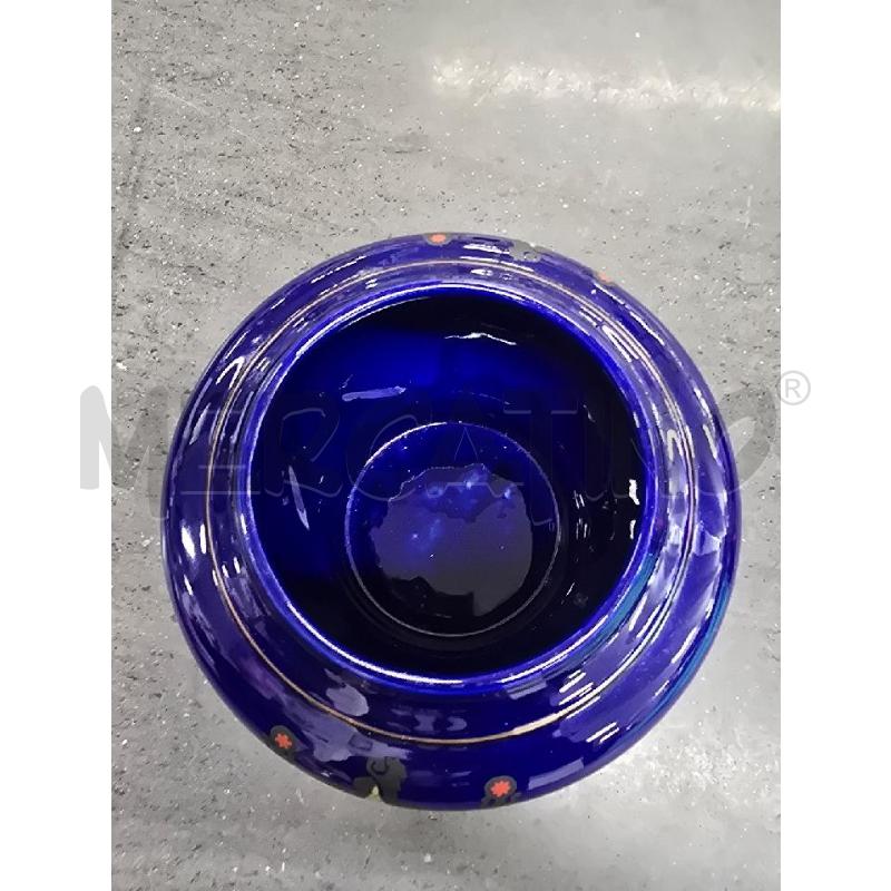 PORTA BON BON BLU DECORI ROSA DORATO | Mercatino dell'Usato Acerra 2