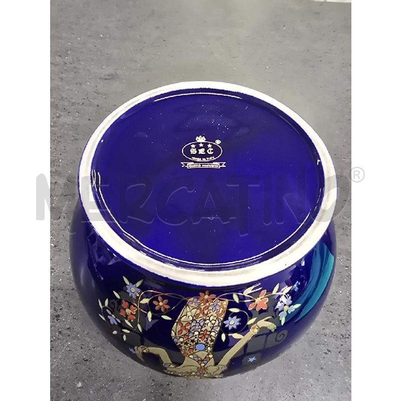 PORTA BON BON BLU DECORI ROSA DORATO | Mercatino dell'Usato Acerra 3