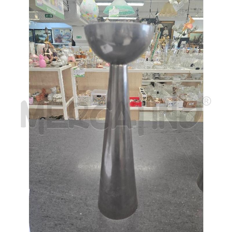 PORTA CANDELA SILVER ALTO SUPERF TONDA 44CM | Mercatino dell'Usato Acerra 1