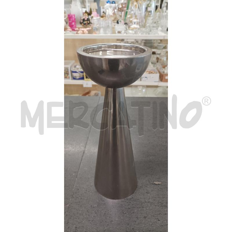 PORTA CANDELA SILVER SUOERFICE TONDA 33CM | Mercatino dell'Usato Acerra 1