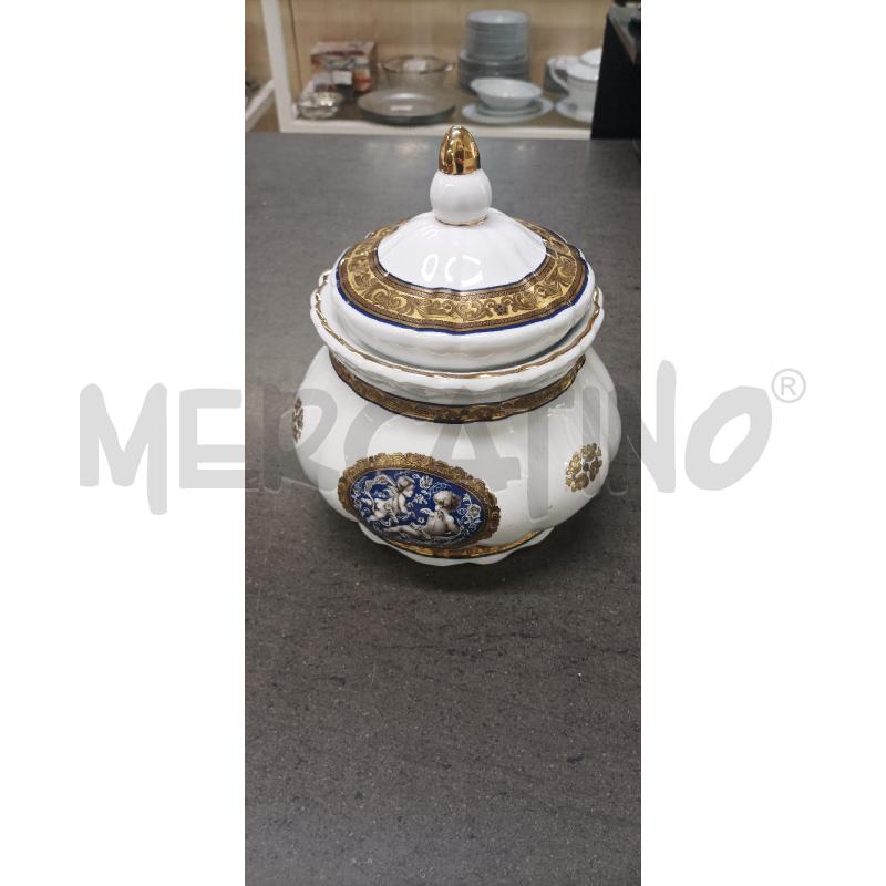 PORTA CIOCCOLATINI BIANCO DECORO DORATO | Mercatino dell'Usato Acerra 1