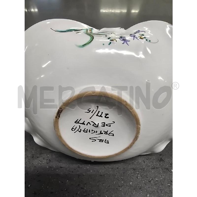 PORTA CIOCCOLATINI BIANCO FIORE ROSA | Mercatino dell'Usato Acerra 2