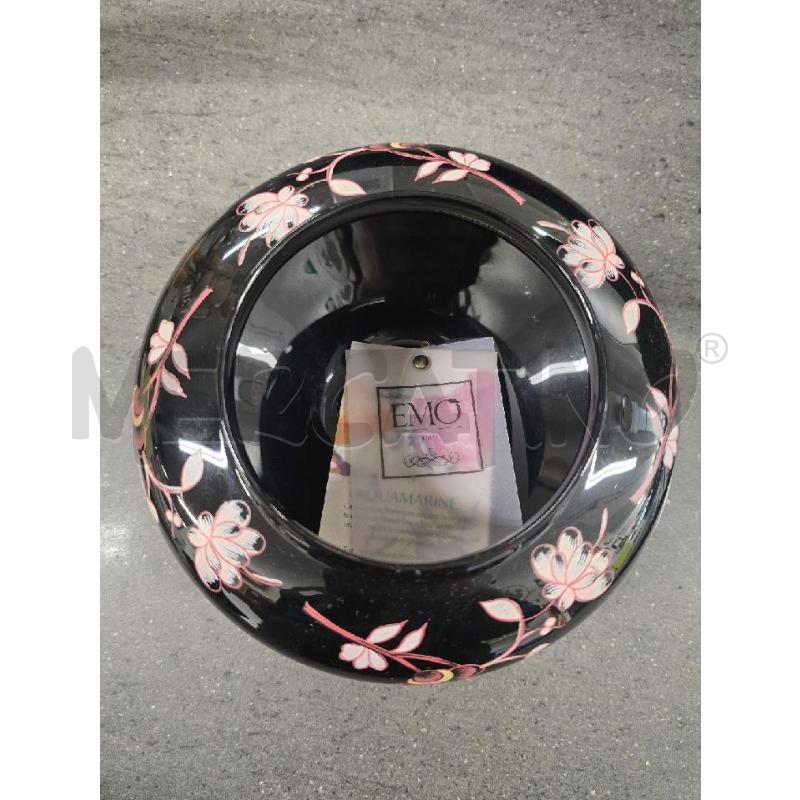PORTA CIOCCOLATINI NERO FIORI ROSA BASE SILVER  | Mercatino dell'Usato Acerra 2