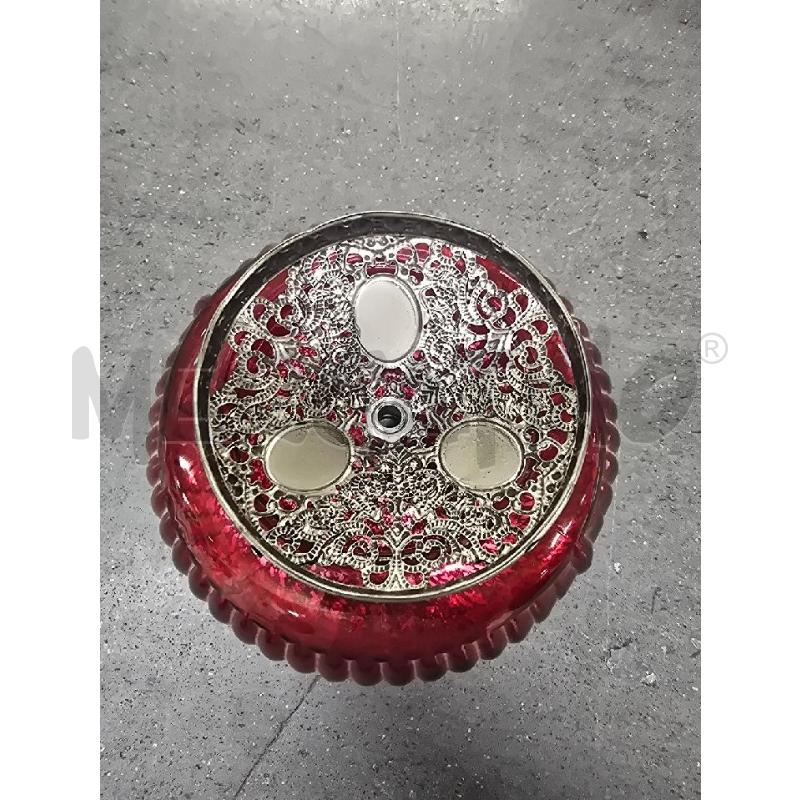 PORTA CIOCCOLATINI ROSSO TONDO COPERCHIO SILVER | Mercatino dell'Usato Acerra 3