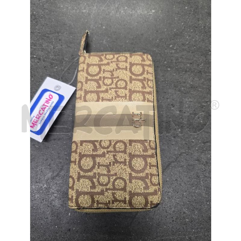 PORTA FOGLIO BEIGE MARRONE ROCCOBAROCCO | Mercatino dell'Usato Acerra 1