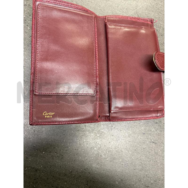 PORTA FOGLIO CARTIER ROSSO | Mercatino dell'Usato Acerra 3